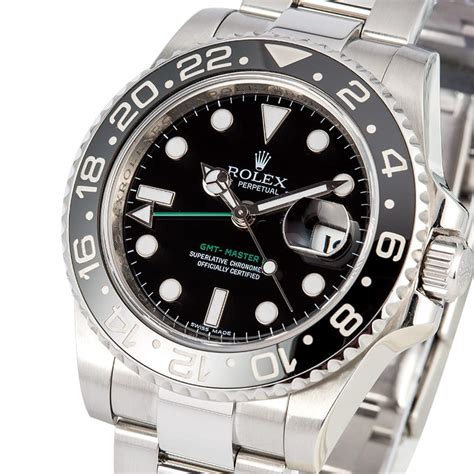 rolex gmt-master ii ss black ceramic bezel